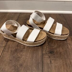 Elegant White Strap Sandals
